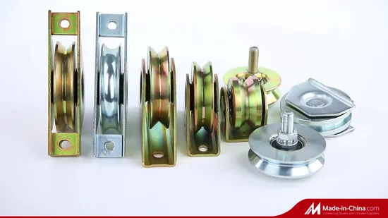 Sistema de portão deslizante cantilever Sistema de portão deslizante triangular trapezoidal Rodas de polia de roda Porta lateral deslizante Sistemas de portão deslizante de rolo para trilhos em V invertidos